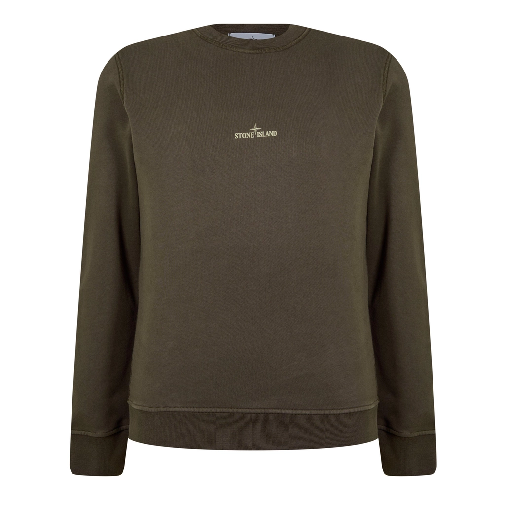 Stone Island Dial Logo Sweatshirt - Verde V0054